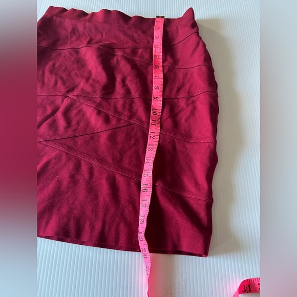 Cleo Vibrant Red Pencil Skirt - Picture 4 of 5